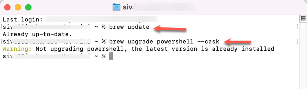 homebrew powershell upgrade