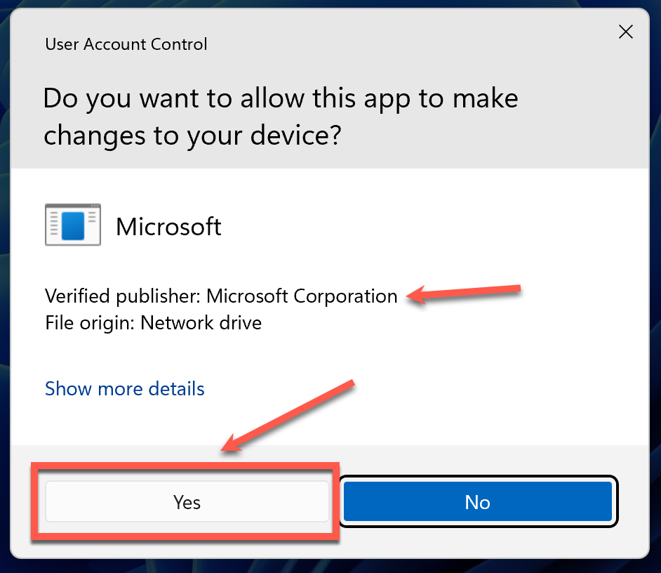 PS MSI setup wizard user access control